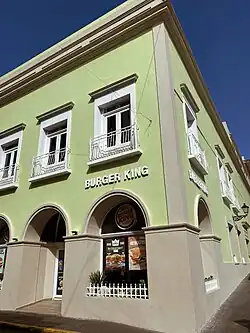 A Burger King restaurant in Old San Juan, Puerto Rico