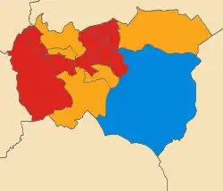 2014 &nbsp;&nbsp;Labour Party: 9 &nbsp;&nbsp;Liberal Democrats: 5 &nbsp;&nbsp;Conservative Party: 1