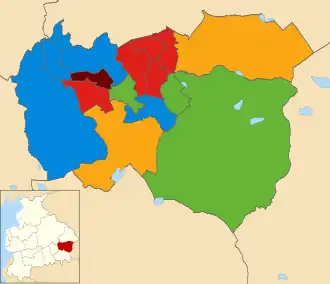 2021 &nbsp;&nbsp;Labour Party: 5 &nbsp;&nbsp;Conservative Party: 4 &nbsp;&nbsp;Green: 3 &nbsp;&nbsp;Liberal Democrats: 2 &nbsp;&nbsp;Burnley and Padiham Independent Party: 1