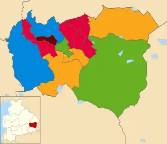 2022 &nbsp;&nbsp;Labour Party: 7 &nbsp;&nbsp;Liberal Democrats: 3 &nbsp;&nbsp;Conservative Party: 2 &nbsp;&nbsp;Green: 2 &nbsp;&nbsp;Liberal Democrats: 3 &nbsp;&nbsp;Burnley and Padiham Independent Party: 1