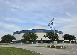 Burton Coliseum main entrance