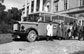 Wood gas-powered bus of Swiss embassy in Budapest, 1944