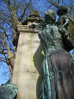 View of Chapu/Bouteiller's monument to the painter Jean-François Millet