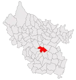 Location within Buzău County