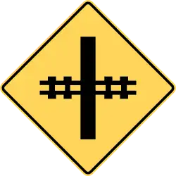 Railway crossing ahead