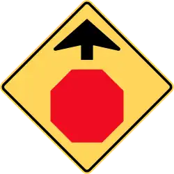 Stop sign ahead
