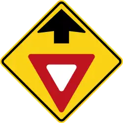 WB-2 Yield sign ahead