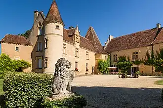 The chateau of Monsec in Mouzens