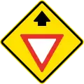 PO-12 Give way sign ahead