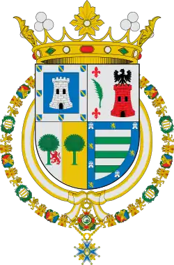Coat of Arms as Marquess of Comillas (1878-1883)