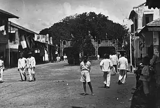 Entrance gate to Sibolga's Chinese Quarter, 1920