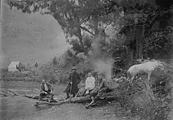 Dutchmen near the lake (c. 1916)