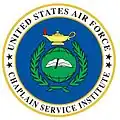 Emblem accompanying school name change, USAF Chaplain Service Institute, no specific religious symbols, 1992