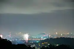 Fireworks in Caimito on New Year's Eve 2014