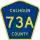 County Road 73A marker