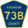 County Road 73B marker