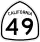 State Route 49 marker