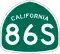 State Route 86S marker