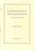 The California State Normal School, San Jose, catalog from 1918-1919 school year