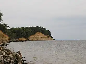 Cliffs overlooking water