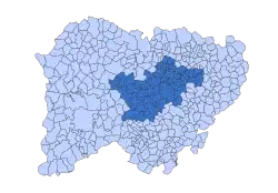 Location in Salamanca