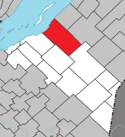 Location within Montmagny RCM