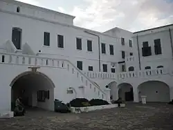 Cape Coast Castle, as rebuilt by the British in the 18th century
