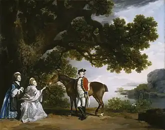 Captain Samuel Sharpe Pocklington with His Wife, Pleasance, and possibly His Sister, Frances (1769), oil on canvas, 100.2 x 126.6&nbsp;cm., National Gallery of Art