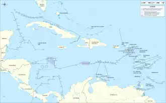 Caribbean maritime boundaries
