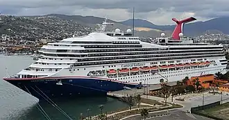 Carnival Radiance docked in Ensenada, 2023
