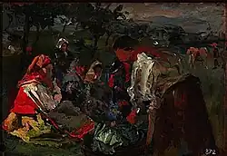 Escena de romaría, de Xenaro Carrero, member of the 'Sick Generation'.