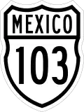 Federal Highway 103 shield