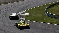 The R.S.01 racing a Ligier JS P3 in the 2017 GT & Prototype Challenge.