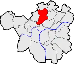 Location of Vedrin in Namur