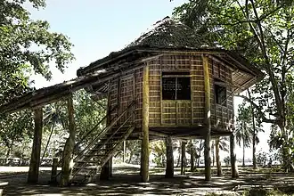 Casa Redonda, one of five nipa houses built by the Philippine national hero José Rizal during his exile in Dapitan.[11]
