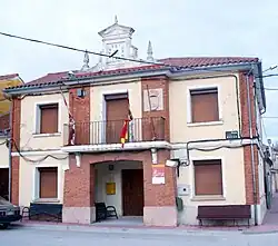 Town hall of Fuentepiñel, Segovia, Spain.