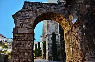 Remains of the Roman aqueduct, 1st century.