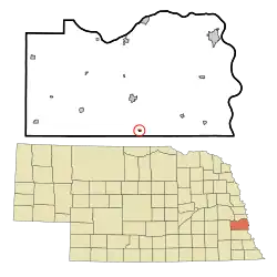 Location of Avoca, Nebraska