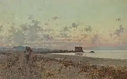 Castel di Tusa. Undated. Oil on canvas, 29 x 49&nbsp;cm, private collection.