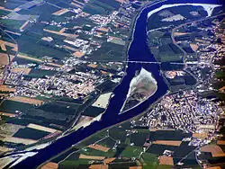 Castelmassa on the right