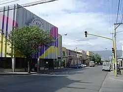 Güemes Avenue and the omnibus terminal