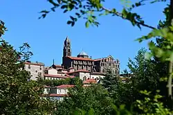 Cathedral of Our Lady of the Annunciation in Le Puy-en-Velay.