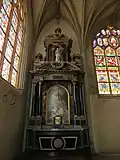 The altarpiece of the Blessed Sacrament.