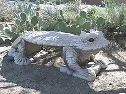 Cave Creek Museum lizard bench.
