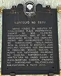 Cebu Capitol historical marker (Tagalog)