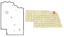 Location of Fordyce, Nebraska