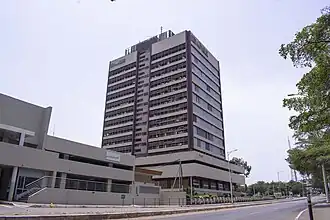 The Ghana Stock Exchange building. The building of GSE is also known as Cedi House.