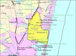 Census Bureau map of Brick Township, New Jersey