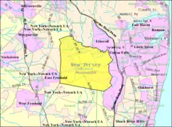 Census Bureau map of Colts Neck Township, New Jersey