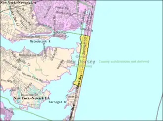 Census Bureau map of Mantoloking, New Jersey